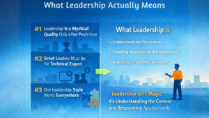 What leadership actually means